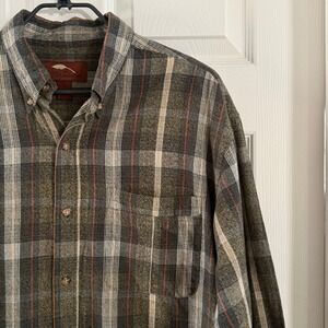 Bob Timberlake Plaid Flannel Button Down Shirt Size M